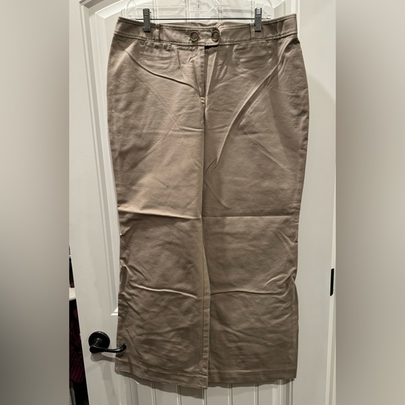 Ann Taylor LOFT julie Pants Khaki Size 14 - Picture 1 of 3